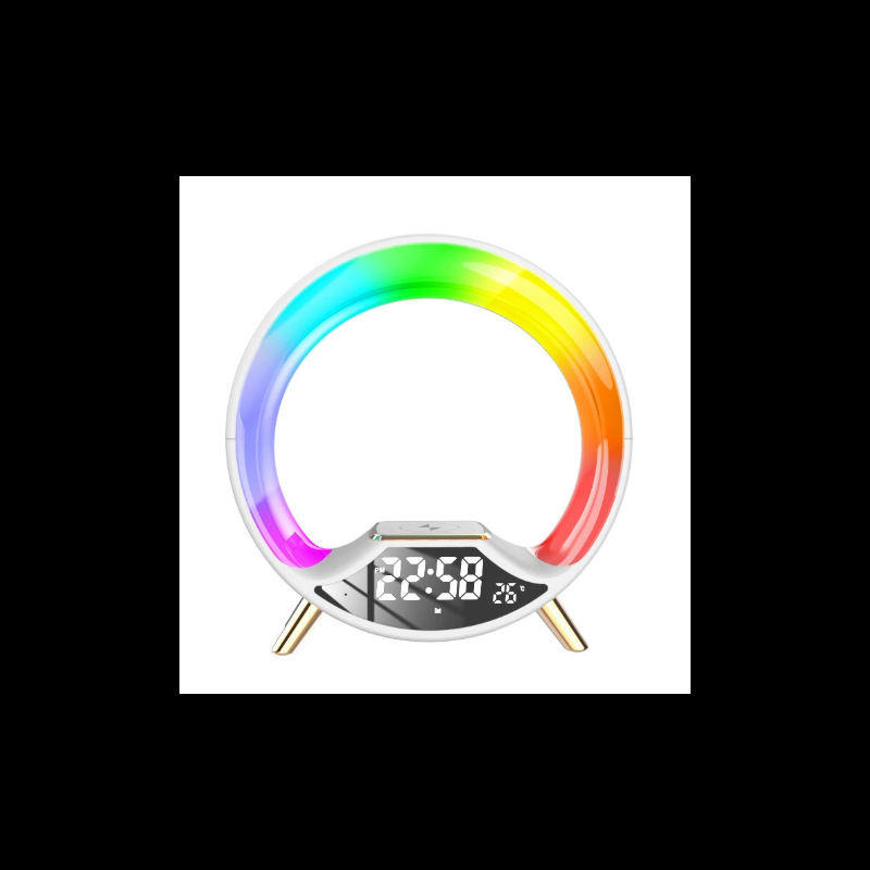 Triple wireless charging multi-functional colorful night light; 