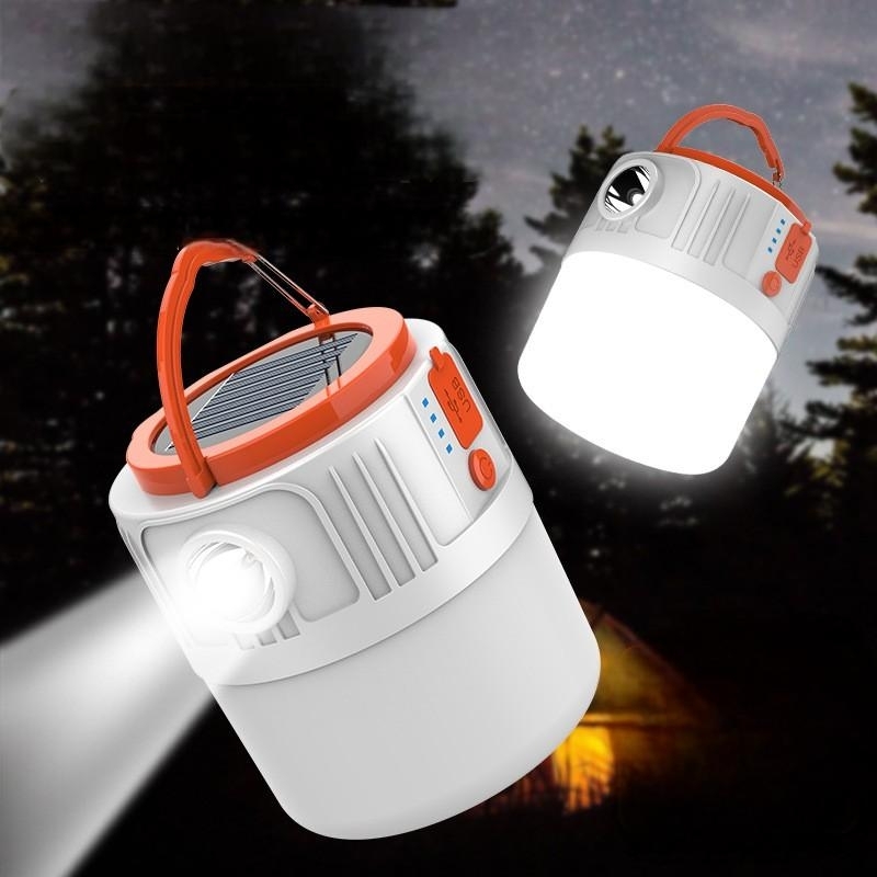 LED solar camping light