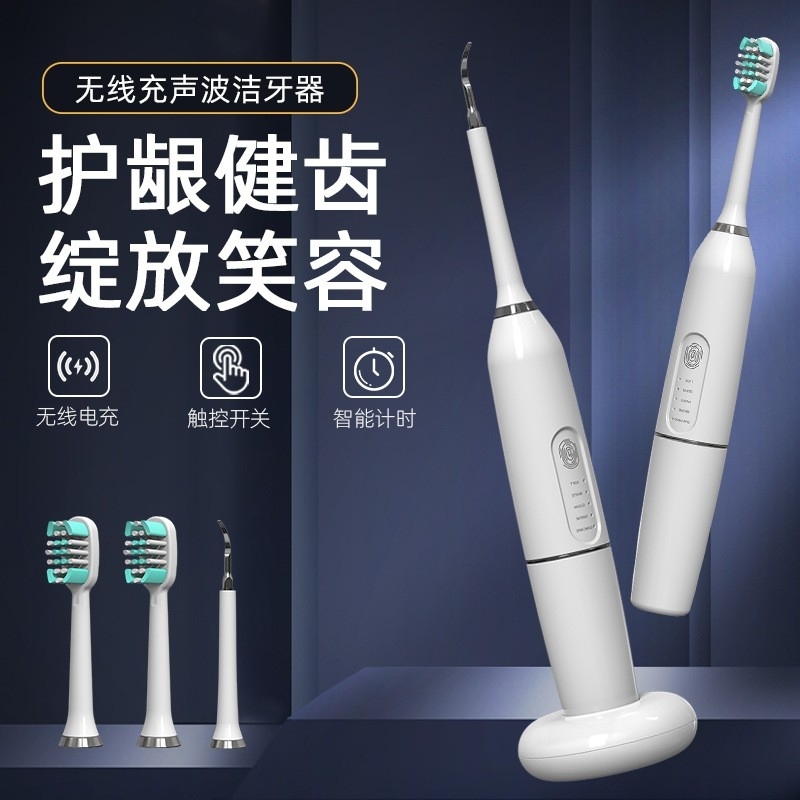 Electric toothbrush and dental cleaner 2-in-1 induction type