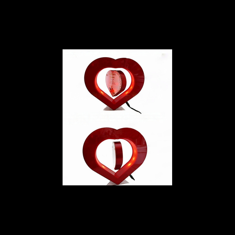 Maglev heart-shaped frame