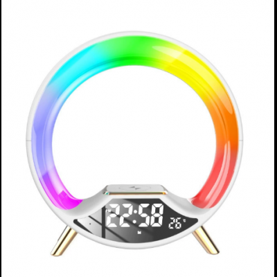 Triple wireless charging multi-functional colorful night light; 