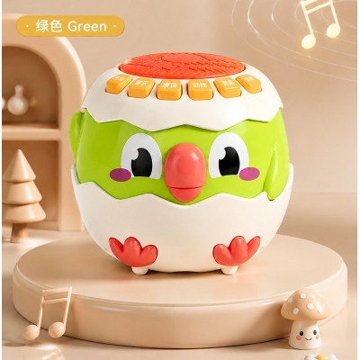 Educational early learning hand drum multifunctional cute six-sided cube toy