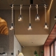 LED American industrial style jute pendant lamp