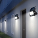 Solar powered wall light with human motion sensor