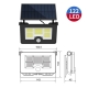 Solar powered wall light with human motion sensor