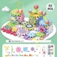 Versatile electric building block gear rotating toy assembly