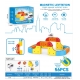 Multi-functional magnetic track car anti-gravity levitation magnetic building blocks
