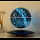 Magnetically levitating flying saucer star light