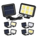 LED solar motion sensor wall light