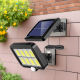 LED solar motion sensor wall light