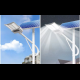 LED solar split street light