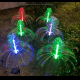 Solar fiber optic jellyfish lamp