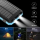 Solar power bank 20000mAh portable charger