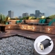 LED side-emitting buried light fixture
